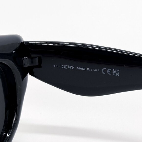 NEW LOEWE LW40118I 01A BLACK ROUND WOMEN SUNGLASSES LOEWE - Picture 10 of 11